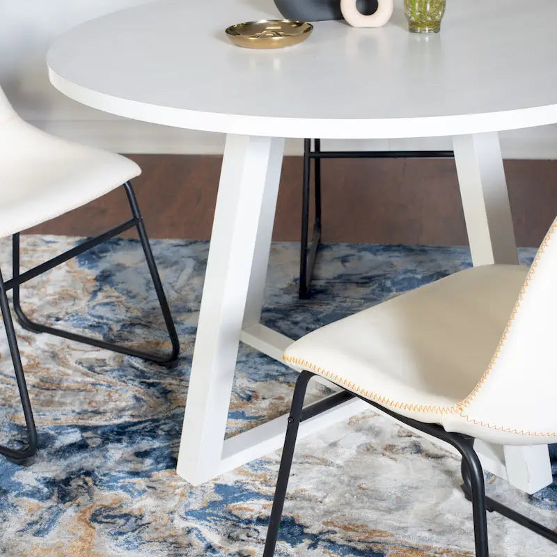 Set di Tavolo e Sedie da Pranzo Compatto, Set di Tavolo e Sedie da Conversazione con Gambe di Sedie in Metallo per Ufficio Soggiorno