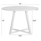 Set di Tavolo e Sedie da Pranzo Compatto, Set di Tavolo e Sedie da Conversazione con Gambe di Sedie in Metallo per Ufficio Soggiorno