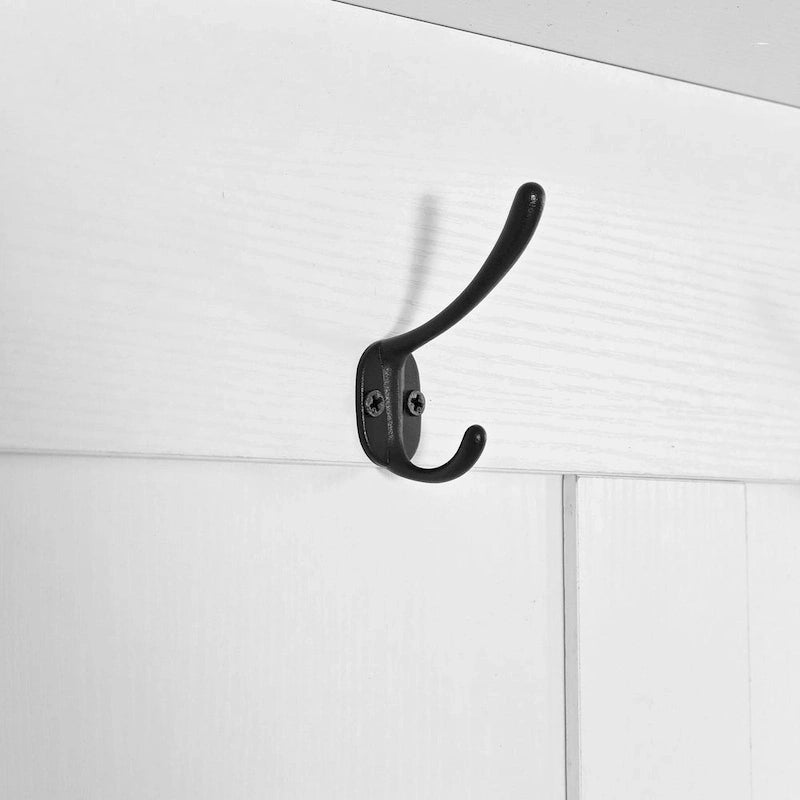 Appendiabiti Moderno con Scarpiera, Mobile Porta Scarpe, Ripiani e Pannello Forato, per Ingresso e Corridoio, Soggiorno