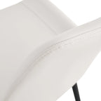 Set di 4 sedie da pranzo, sedia da pranzo familiare con schienale in pelle, sedia da pranzo comoda per cucina con cuscino extra largo