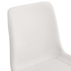 Set di 4 sedie da pranzo, sedia da pranzo familiare con schienale in pelle, sedia da pranzo comoda per cucina con cuscino extra largo