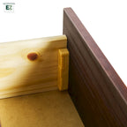 Walker Edison Comodino Moderno con 1 Cassetto in Legno Massiccio, Facile Montaggio