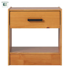 Walker Edison Comodino Moderno con 1 Cassetto in Legno Massiccio, Facile Montaggio