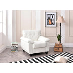 Poltrona d'accento imbottita 36L x 33P x 35A