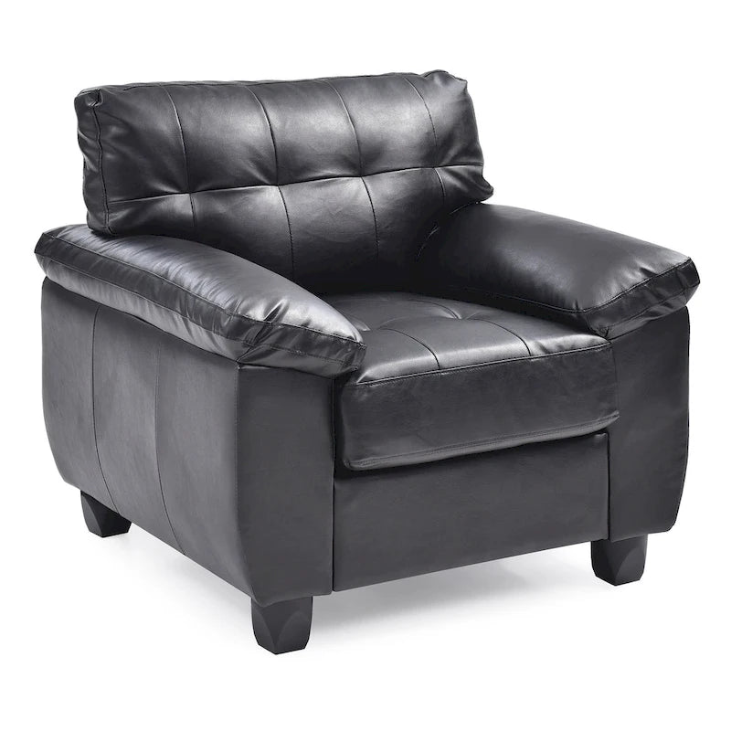 Poltrona d'accento imbottita 36L x 33P x 35A