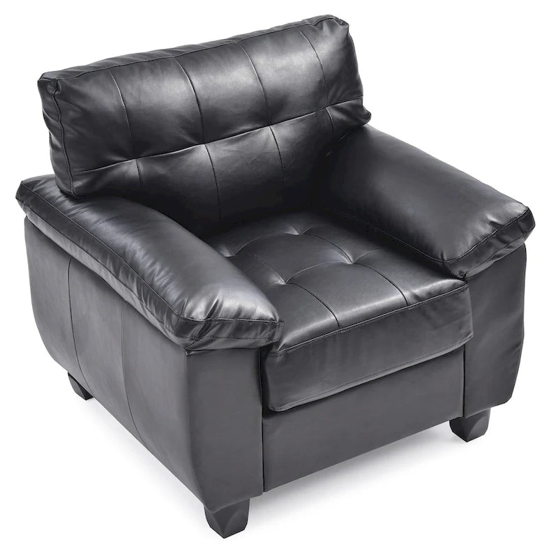 Poltrona d'accento imbottita 36L x 33P x 35A