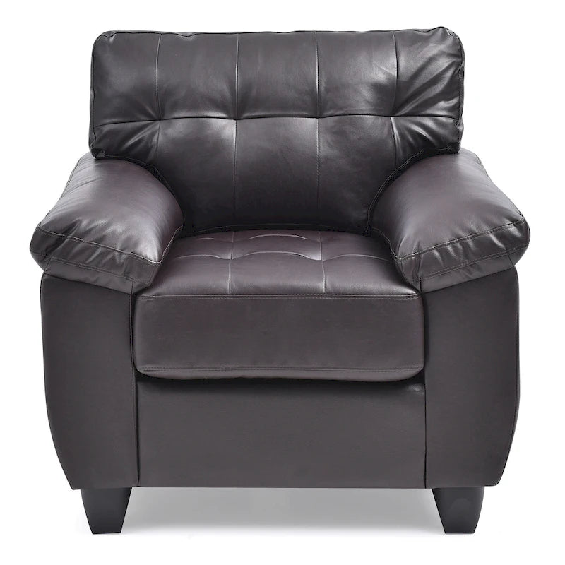 Poltrona d'accento imbottita 36L x 33P x 35A