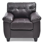 Poltrona d'accento imbottita 36L x 33P x 35A