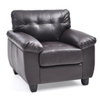 Poltrona d'accento imbottita 36L x 33P x 35A