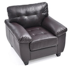 Poltrona d'accento imbottita 36L x 33P x 35A
