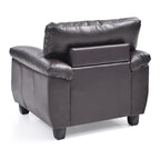 Poltrona d'accento imbottita 36L x 33P x 35A