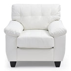 Poltrona d'accento imbottita 36L x 33P x 35A