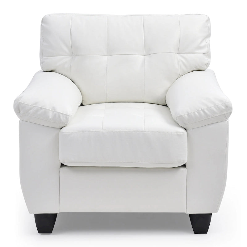 Poltrona d'accento imbottita 36L x 33P x 35A