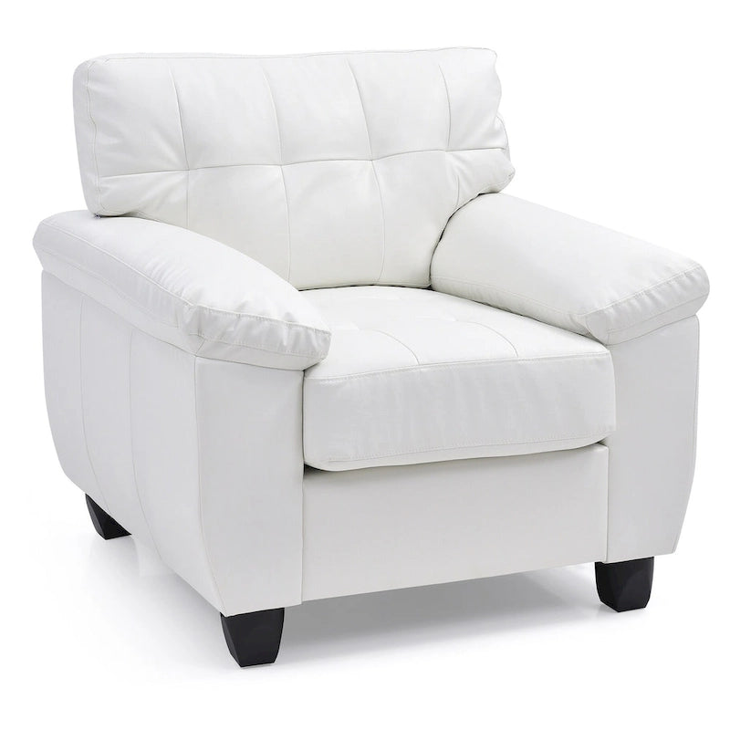 Poltrona d'accento imbottita 36L x 33P x 35A
