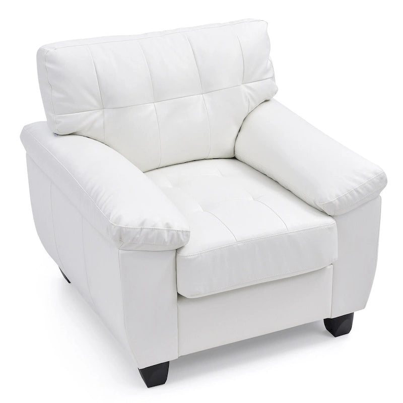 Poltrona d'accento imbottita 36L x 33P x 35A