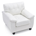 Poltrona d'accento imbottita 36L x 33P x 35A