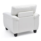 Poltrona d'accento imbottita 36L x 33P x 35A