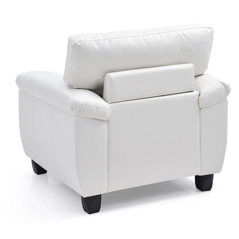 Poltrona d'accento imbottita 36L x 33P x 35A