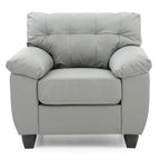 Poltrona d'accento imbottita 36L x 33P x 35A