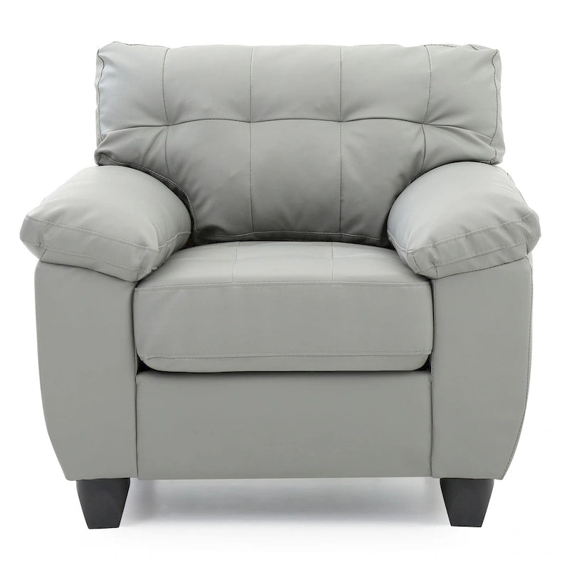 Poltrona d'accento imbottita 36L x 33P x 35A