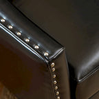 Poltrona Club in Similpelle Nera