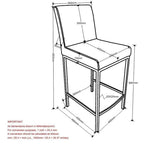 Set di 2 Sgabelli da Bancone Moderni - N/A
