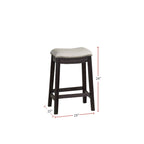 Sgabello da bar in PU grigio, set da 2