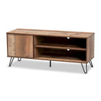 Mobile TV a 1 anta in stile moderno contemporaneo con finitura rovere rustico