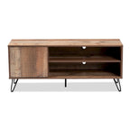 Mobile TV a 1 anta in stile moderno contemporaneo con finitura rovere rustico