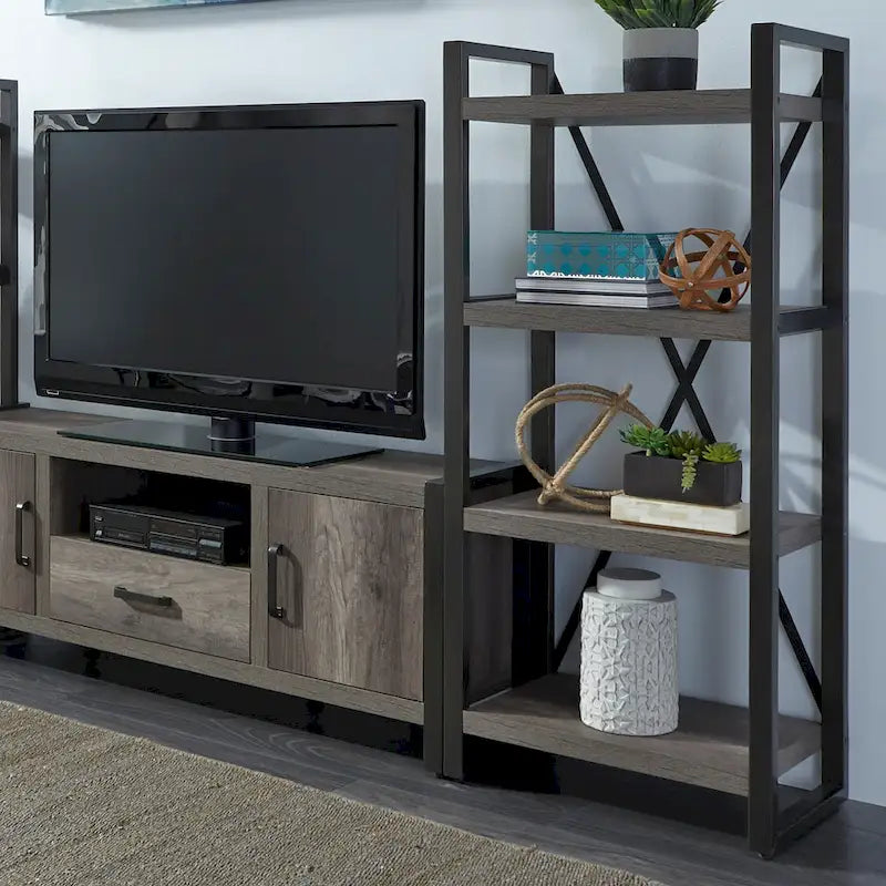Mobile TV Tanners Creek Greystone con ripiani ad isola