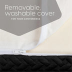 Milliard Materasso Futon in Memory Foam Nero a Piazza e Mezza