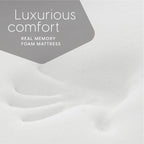 Milliard Materasso Futon in Memory Foam Nero a Piazza e Mezza