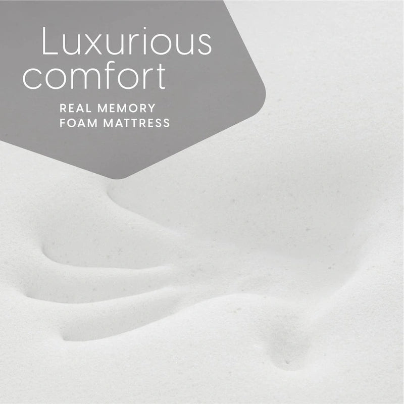 Milliard Materasso Futon in Memory Foam Nero a Piazza e Mezza