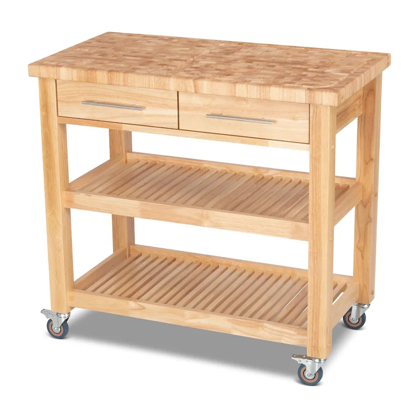 Postazione da Lavoro da Cucina Pro Chef interamente in Legno Naturale