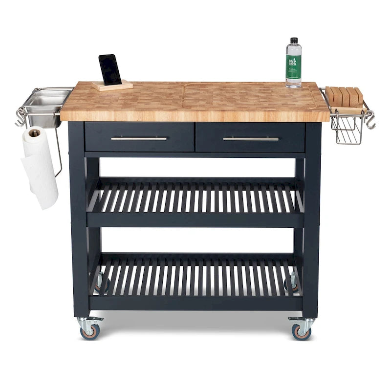 Postazione da Lavoro da Cucina Pro Chef interamente in Legno Naturale