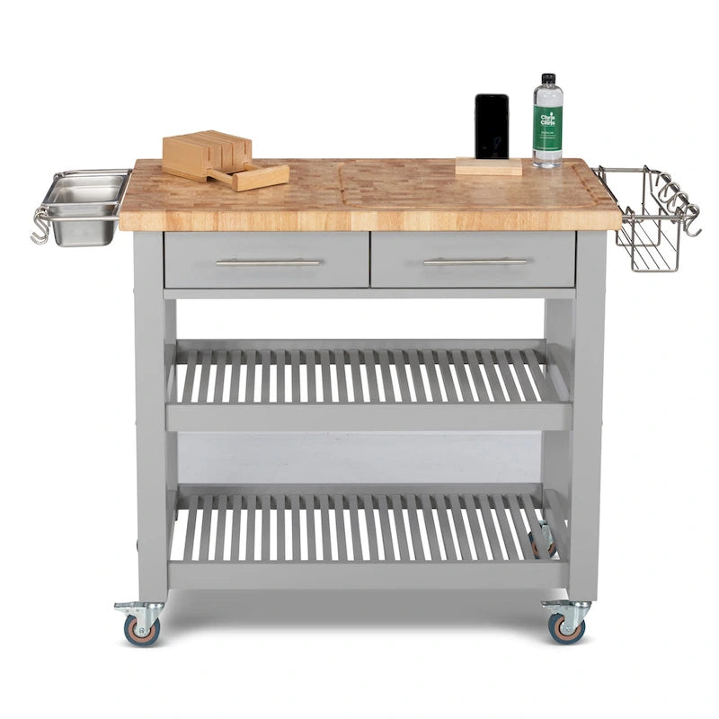 Postazione da Lavoro da Cucina Pro Chef interamente in Legno Naturale