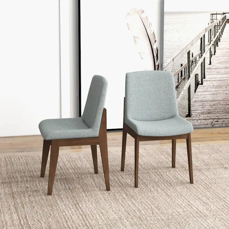 Sedia da pranzo Odessa Mid Century in misto poliestere (set di 2)
