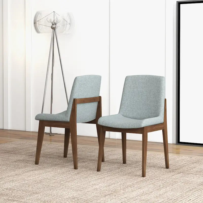 Sedia da pranzo Odessa Mid Century in misto poliestere (set di 2)