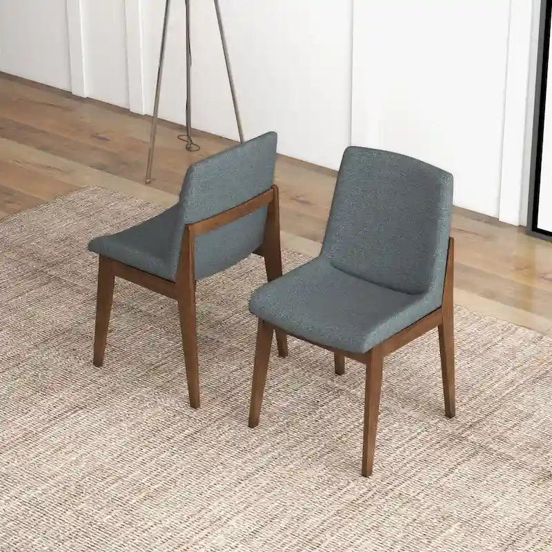Sedia da pranzo Odessa Mid Century in misto poliestere (set di 2)