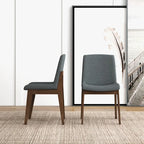 Sedia da pranzo Odessa Mid Century in misto poliestere (set di 2)
