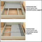 0.75 Doghe in legno di supporto per materasso verticali super resistenti con rivestimento.