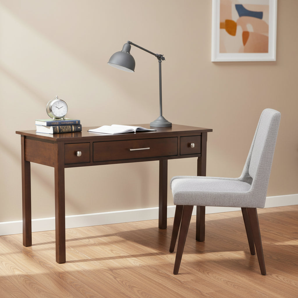WYNDENHALL Franklin SOLID WOOD Contemporary Writing Office Desk