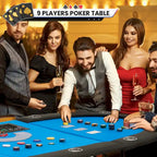 Tavolo da poker da 9 giocatori AVAWING, Casinò e tempo libero