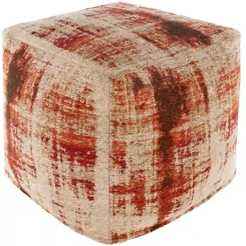 Pouf cubo moderno astratto da 45 cm