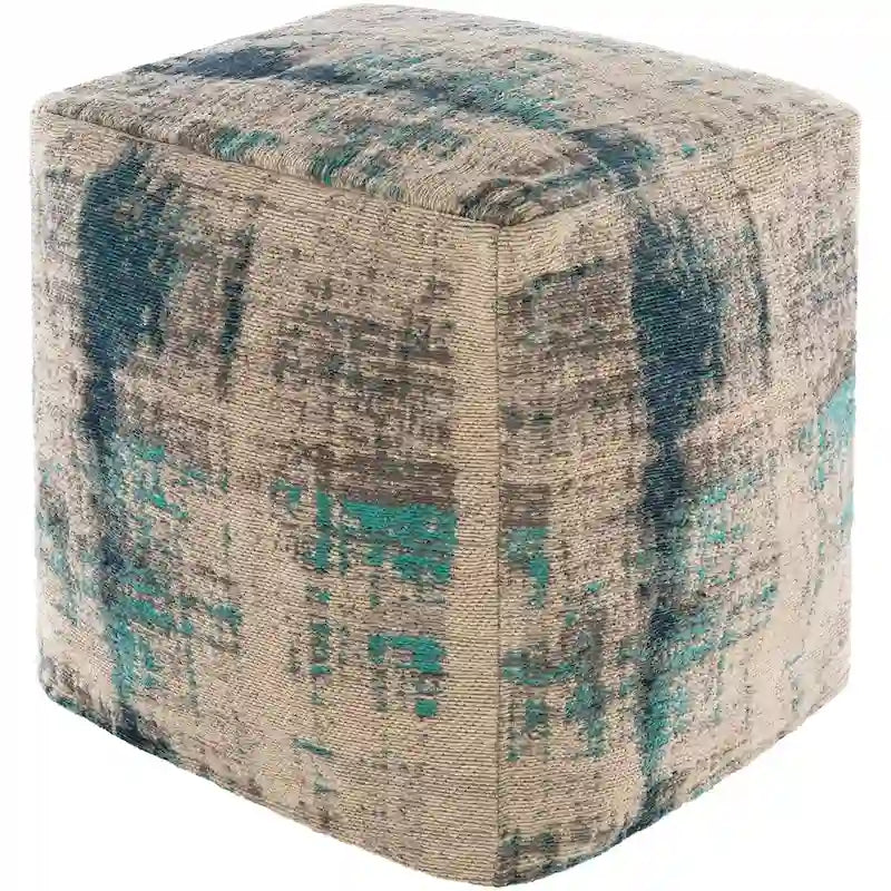 Pouf cubo moderno astratto da 45 cm