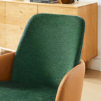 Sedia da Scrivania per Ufficio Girevole Rivestita Mid-Century Modern