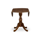 East West Furniture Dublin Tavolo da Cucina Moderno - un Tavolo da Pranzo Rotondo con Piano Ribaltabile e Base a Piedistallo, (Opzione Finitura)