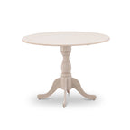 East West Furniture Dublin Tavolo da Cucina Moderno - un Tavolo da Pranzo Rotondo con Piano Ribaltabile e Base a Piedistallo, (Opzione Finitura)