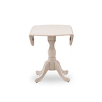 East West Furniture Dublin Tavolo da Cucina Moderno - un Tavolo da Pranzo Rotondo con Piano Ribaltabile e Base a Piedistallo, (Opzione Finitura)