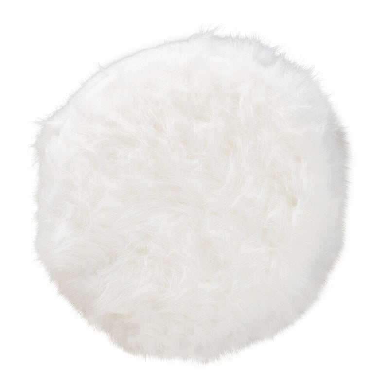 Pouf imbottito moderno e contemporaneo Coburn di Silver Orchid